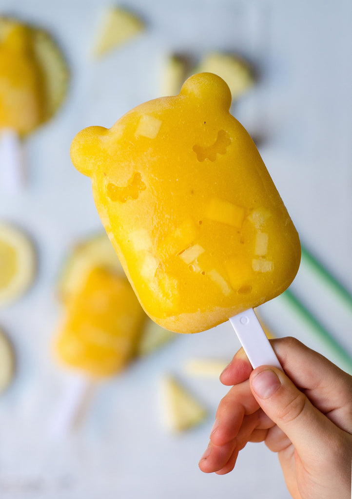 Healthy home made icy pole - tropical delight