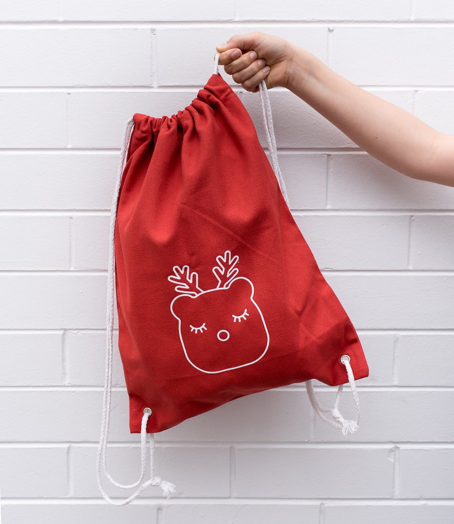 We Might Be Tiny Drawstring Bag - Tiny Prancer 🦌 (limited edition)
