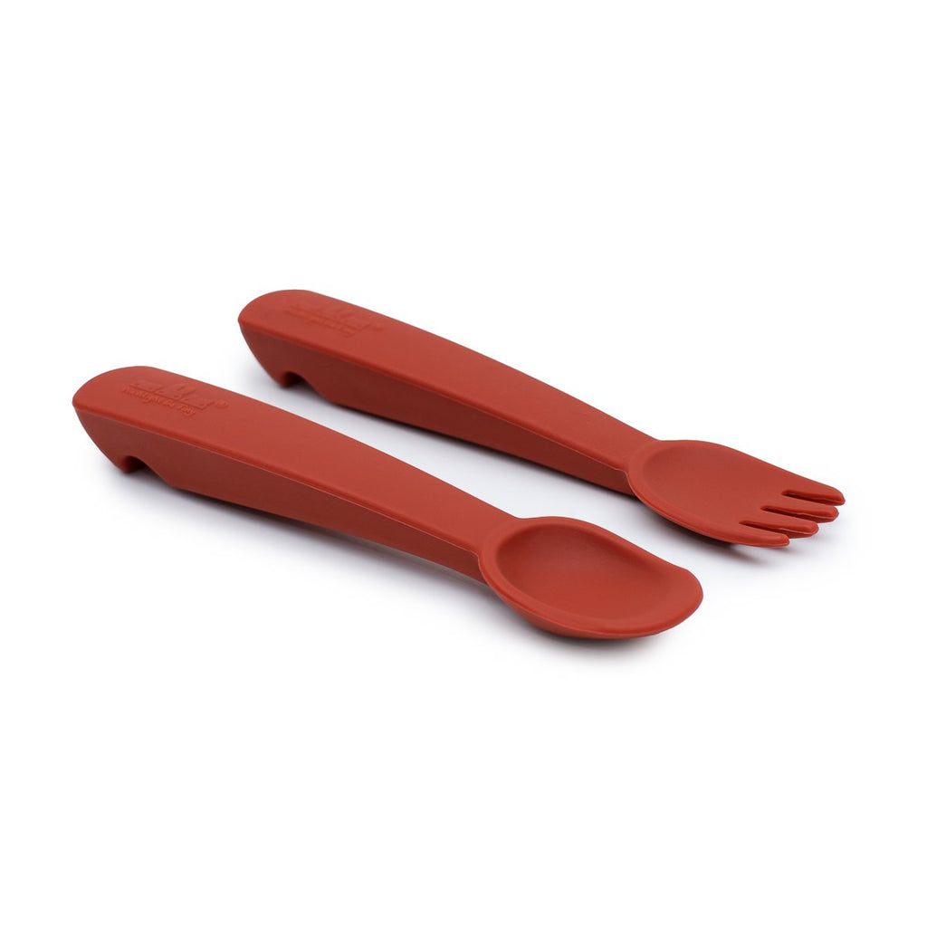 Feedie® Fork & Spoon Set - Rust
