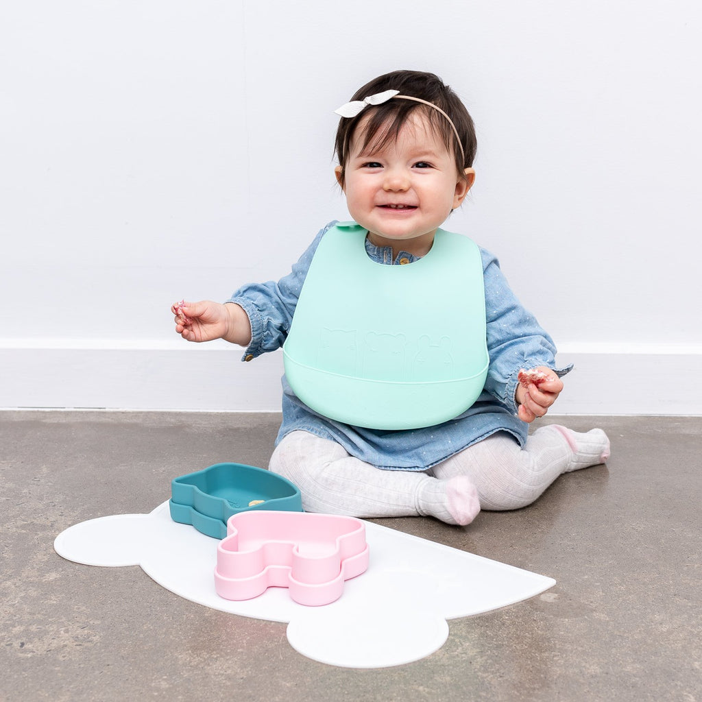We Might Be Tiny silicone bib - Mint