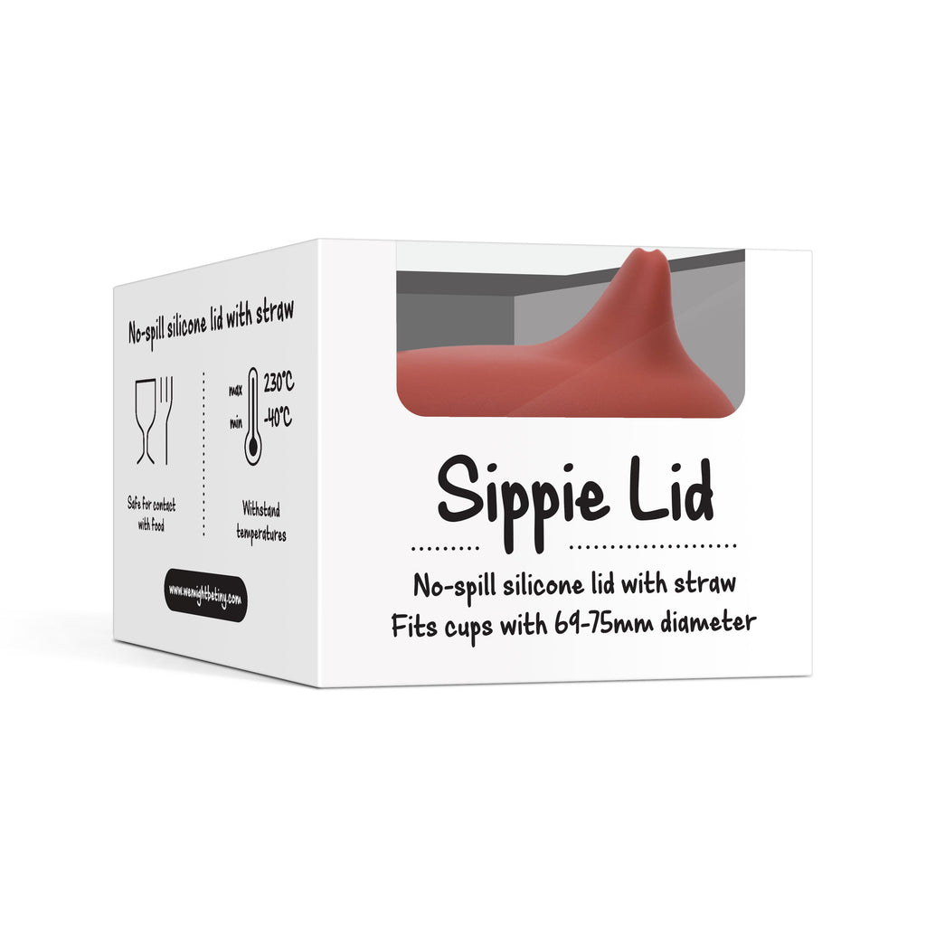 Sippie Lid  (+ Mini Straw) - Rust