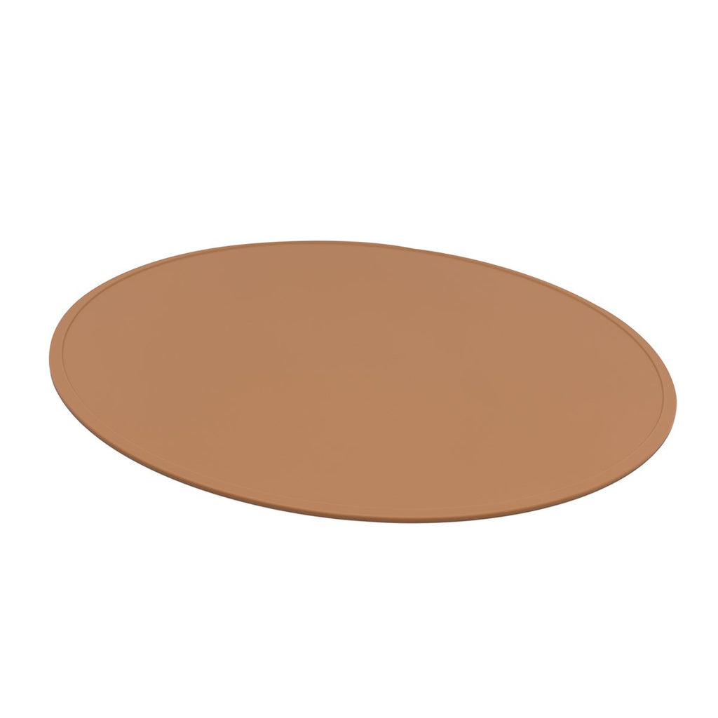 Round Silicone Placemat in Brown