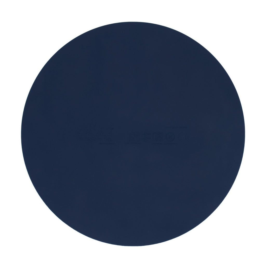 Round Silicone Placemat in Navy
