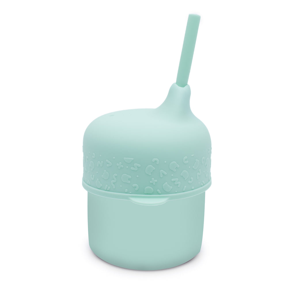 4-in-1 Silicone Straw Cup for Babies & Toddlers - Silicone Snack