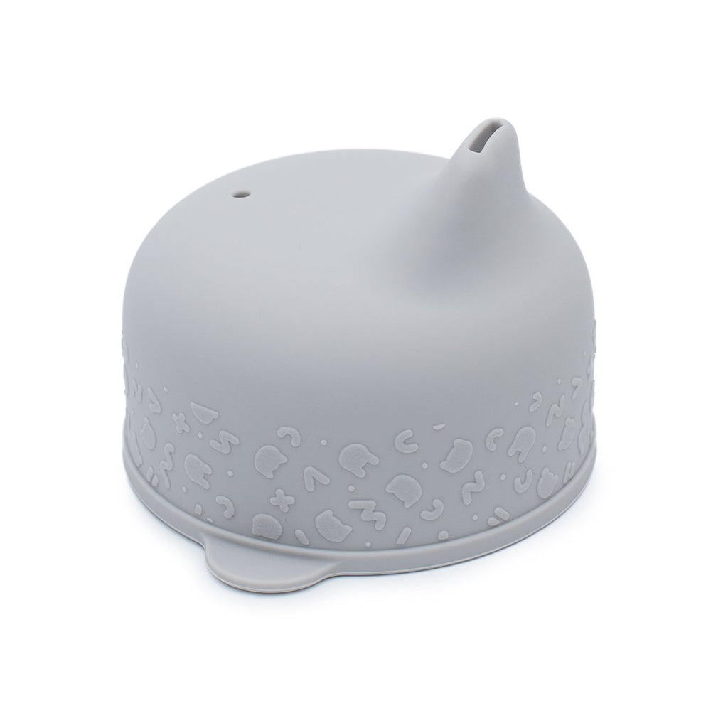 The Sippie Lid - The No-Spill Sippy Cup Lid with Straw in Grey