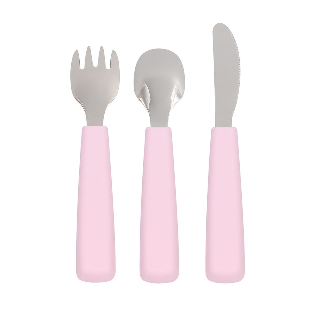 Toddler Cutlery Set in Powder Pink